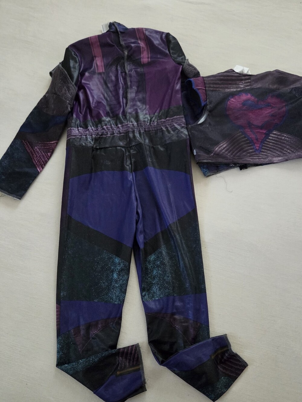 Descendants 3 Mal Purple Girls Costume Set Bodysuit Vest 4t 5t Kids 6 - Picture 9 of 10